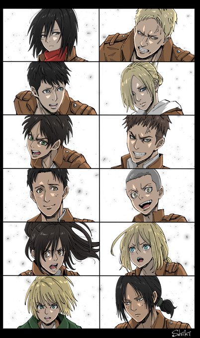 104期(加筆修正版)と調査兵団。#進撃の巨人#AttackOnTitan 