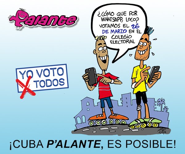 Todos a las urnas a ejercer nuestro derecho al voto en apoyo a nuestro proceso revolucionario 🇨🇺💪🏻❤️
#VotoUnido 
#VotoXTodos 
#Cuba