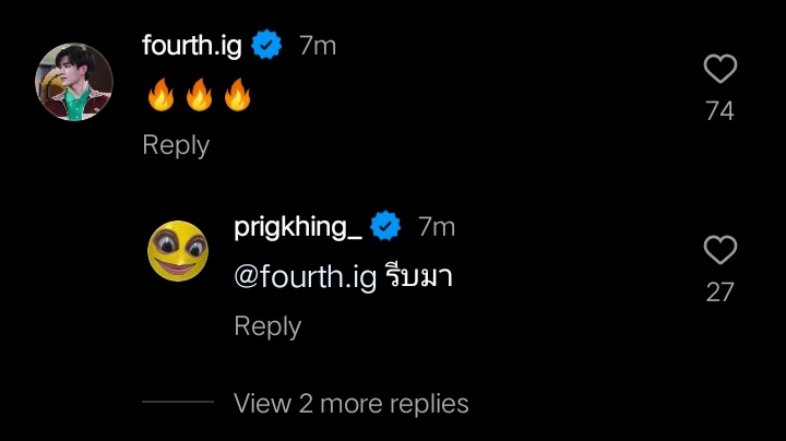 knowingfrth's tweet photo. Fourth left a comment on Prigkhing's ig post just now🥺😭

👶🏻: 🔥🔥🔥
👸🏻: hurry up

come on my babies crumbs, and yes hurry up Fourth🥺😭❤️
#Fourthnattawat
#GmmtvOuting2023 https://t.co/F7vwSh3y41