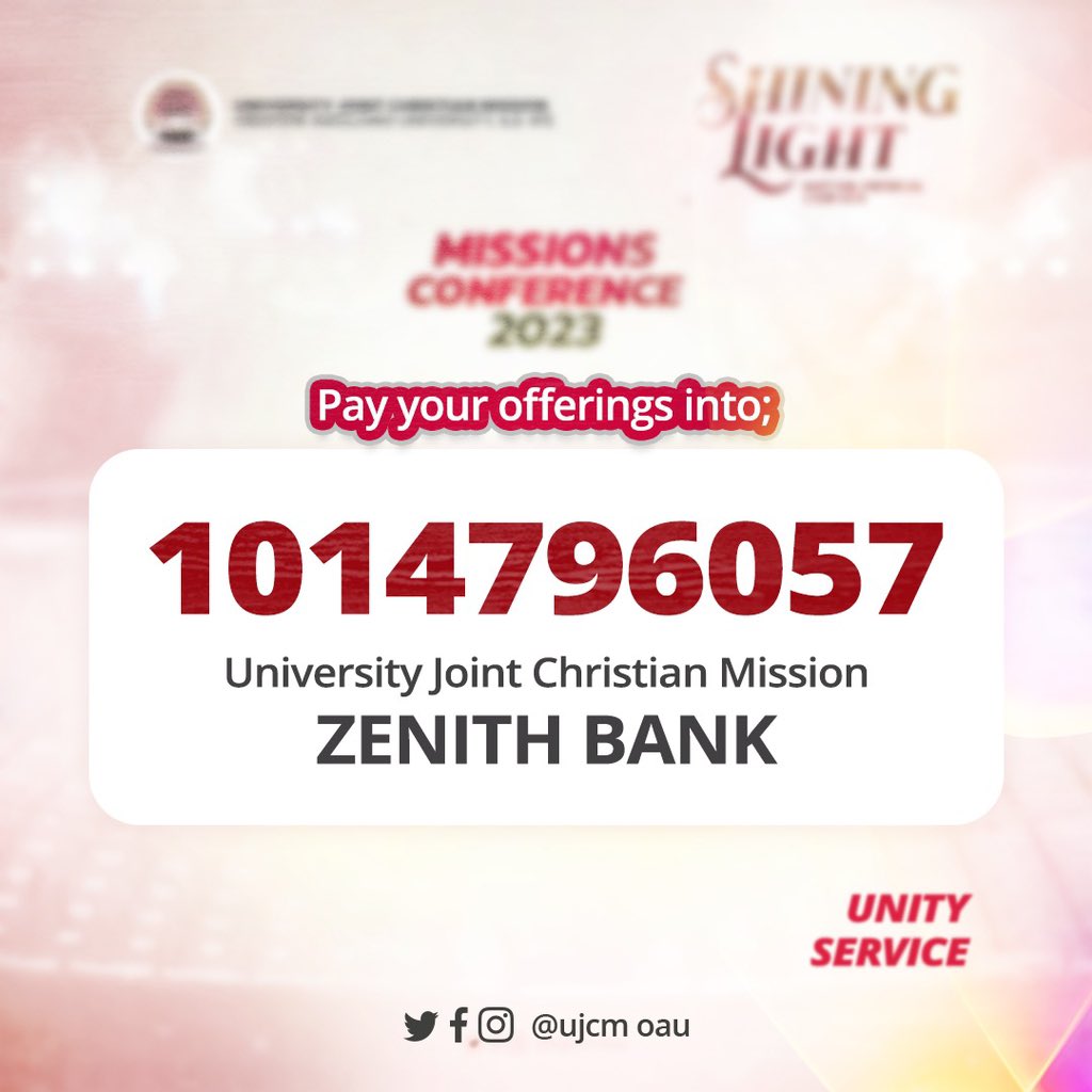 ujcmoau's tweet image. Offering Time: 🔥🔥🔥🔥
SEE FLYER FOR DETAILS. 

God bless your seeds. 

#UNITYSERVICE
#MISSIONS2023
#SHININGLIGHT
#UJCMOAU