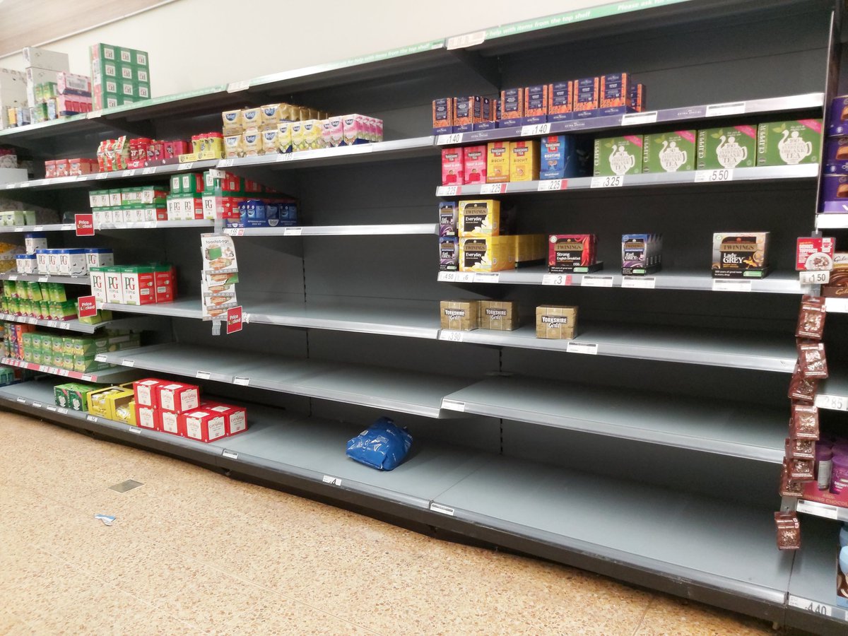 BREAKING FAKE NEWS
#YORKSHIRE folk panic as teabags im short supply

Seen at my local asda this morning