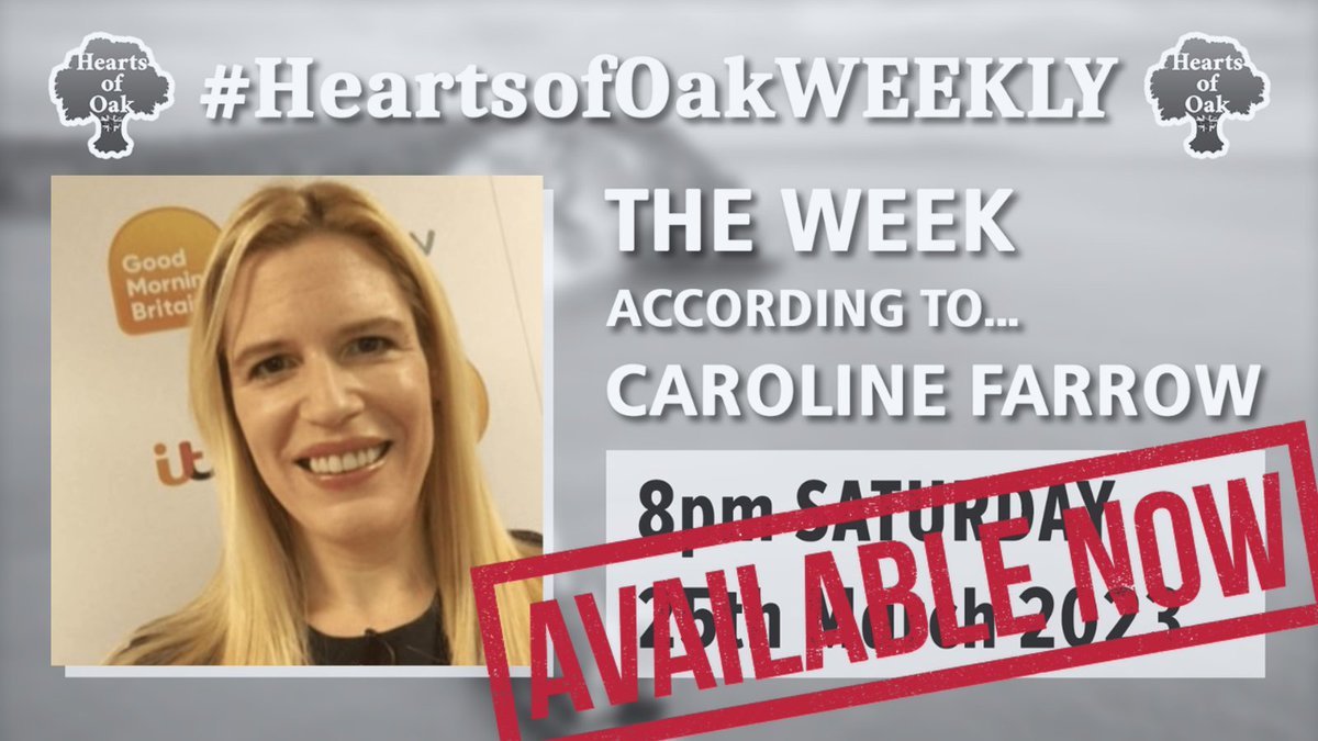 Available now.....

The Week According To . . . Caroline Farrow

📺VIDEO
rumble.com/v2ervge-the-we…

📻PODCAST
heartsofoak.podbean.com/e/the-week-acc…

#FreeSpeech #News #LetWomenSpeak #PosieParker #Immigration #Conservatives #GenderIdeology #TransDebate #Abortion #Family #Faith @CF_Farrow