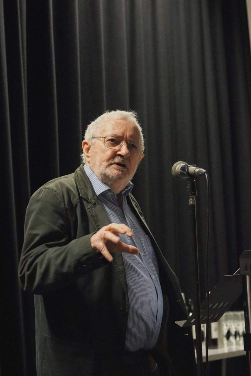 lancaster_words's tweet photo. We were honoured to hear our own Emeritus Professor Terry Eagleton discussing conceptions of Heaven and Hell at the Storey last week. Thank you! #LancasterWords Photos: Abigail White https://t.co/8ntsCAIIGt