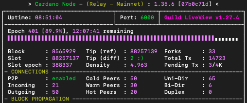8sqrd's tweet photo. All nodes upgraded to 1.35.6 and P2P is now enabled on a relay.

P2P is huge for #Cardano SPOs!

#CardanoCommunity #SinglePools #SmallPools #SPOs #LetsGo https://t.co/PlH8n7etwy