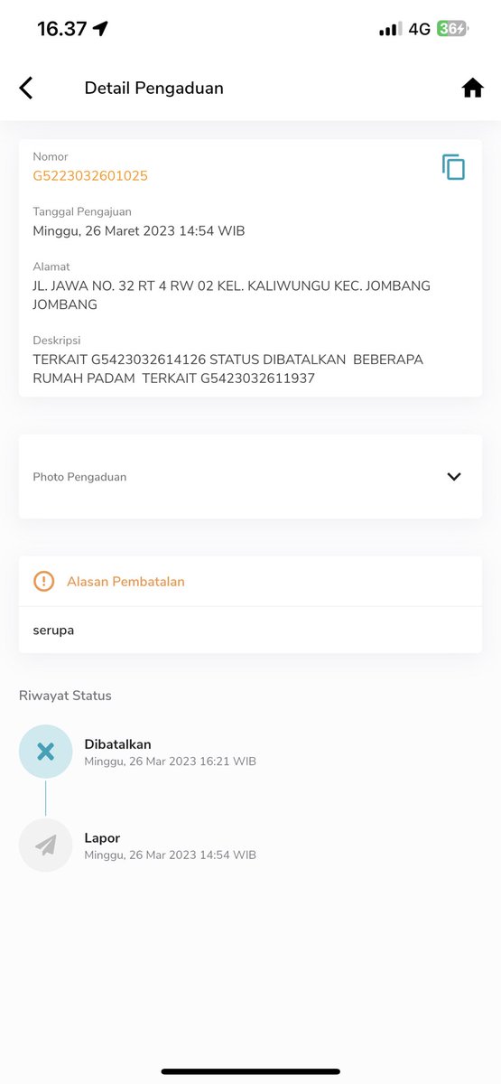 neonbox90's tweet photo. Pelayanannya sangat bagus mati listrik 3 jam, bikin pengaduan status listrik menyala, bikin 2 kali pengaduan malah dibatalkan sama petugasnya @pln_123 #pln #jombang https://t.co/5pF6m7dzTZ