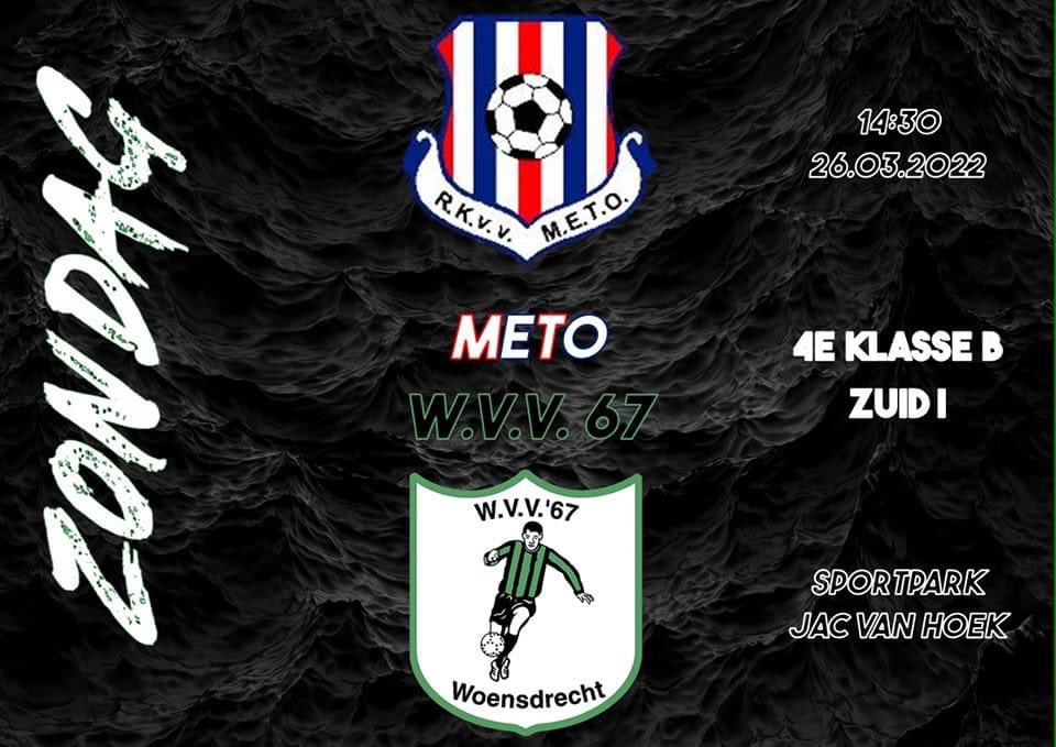 💚DERBY DAY🖤

⚽️ <a href="/Rkvv_Meto/">RKVV METO</a> - WVV’67
📆 Zondag 26 maart 2023
🕞 Aanvang: 14.30uur
📍 Sportpark Jac van Hoek