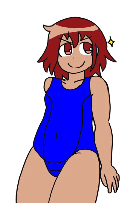 #キルミーベイベークリスタで描いた以前の手書きのトレス。褐色になっちゃった。 