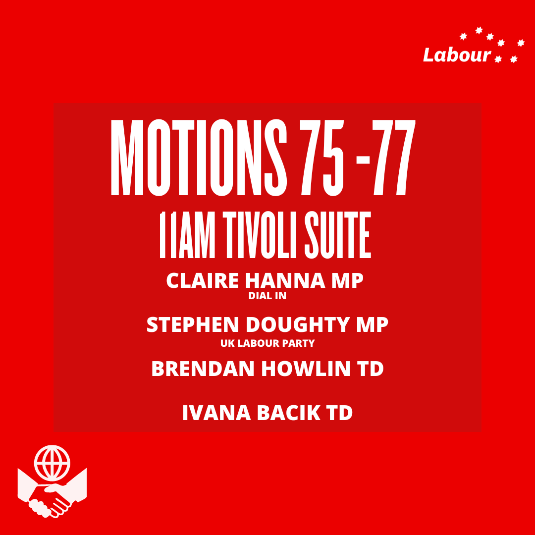 labour's tweet image. The sixth and final session of #LP23 is about to begin. 

Conference may be coming to a close but it this is where the hard work begins. 

Together, everyday, we must work together to build #AnIrelandThatWorksForAll