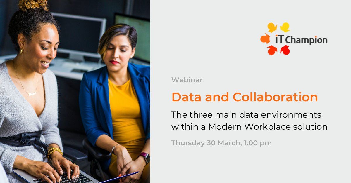 The right digital tools, commitment to training and secure platforms can revolutionise how your organisation operates and meets goals and objectives.
Find out more about in our upcoming webinar bit.ly/3ZXkign

#Webinar #DataCollaboration #OneDrive #SharePoint #Teams