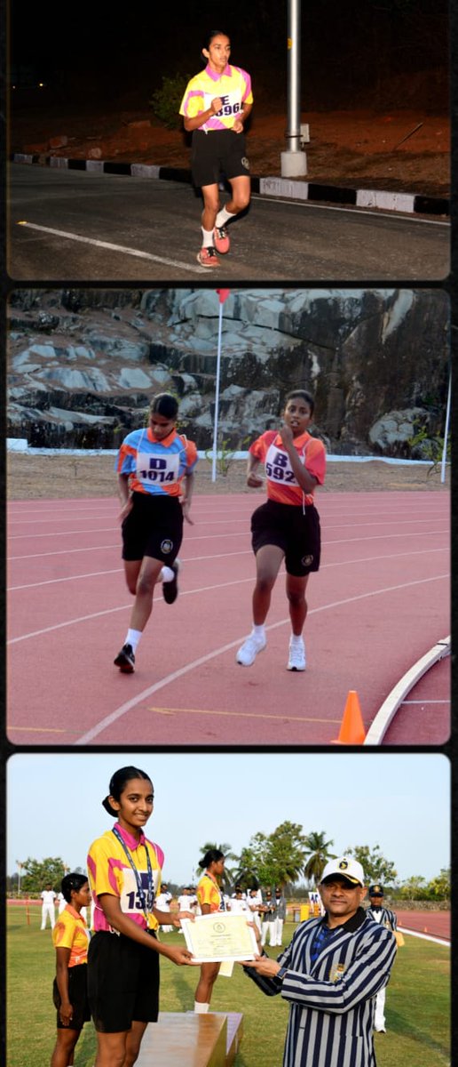 IN_NavalAcademy's tweet photo. #ShapingFutureNavalLeadership
Inter-Squadron Novices Cross-Country Championship held at #INA on 26 Mar. #RunningforGlory Enthusiastic participation in prestigious event by 123 officer trainees incl. 11 women cadets. Enhancing fitness & mental stamina (1/2) @IN_HQSNC @indiannavy https://t.co/pW4WAyvwJg