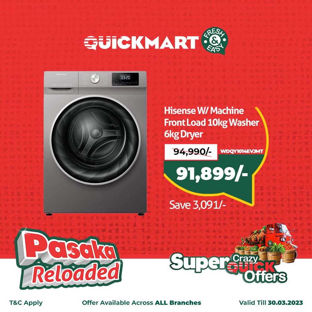 QuickmartKenya's tweet photo. Don't miss out on our limited-time offers on household appliances! From refrigerators to washing machines, we have everything you need to make your home run smoothly. 

*Offers validity as indicated on the bottom right of the image.

#PasakaReloaded
#CrazyQuickOffers https://t.co/cFXsvXTt5Q