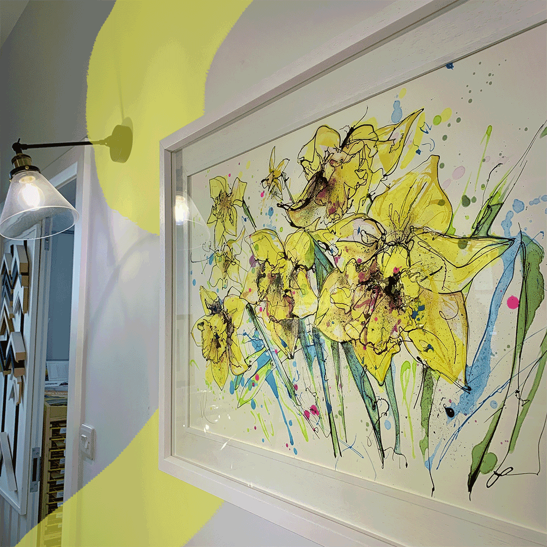 Snow, rain, and glimpses of sunshine - it's definitely Spring now, right? 🌿
This beautiful new original painting celebrates all the hope of new beginnings brought on by springtime with an array of sunny daffodils. If you'd like to brighten up your home, get in touch!