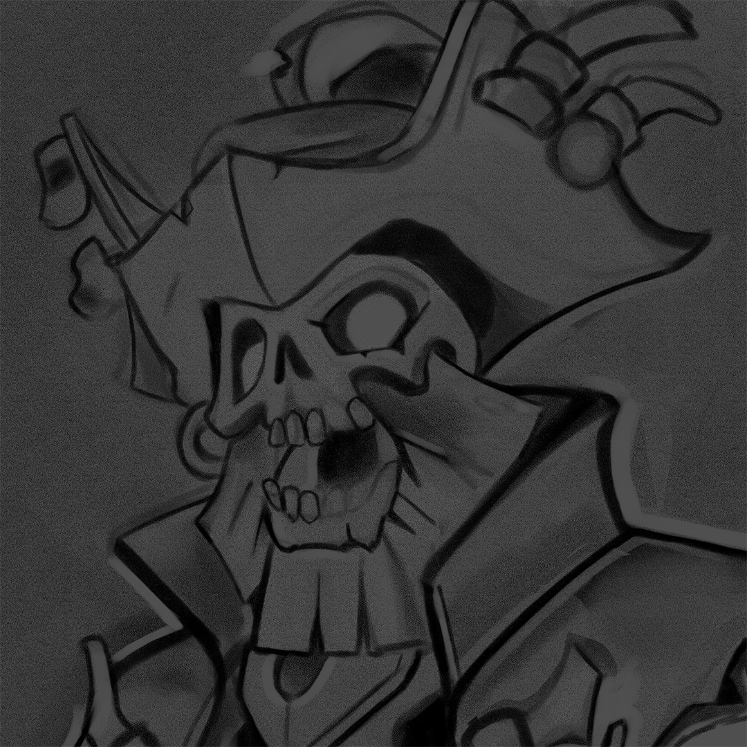 <a href="/zookie_art/">Veronica O'Neill</a> Only the one Sea of Thieves piece to show off for now, but I'm already starting to work on my next one! Here's a little sneak peek at the sketch so far. 😊