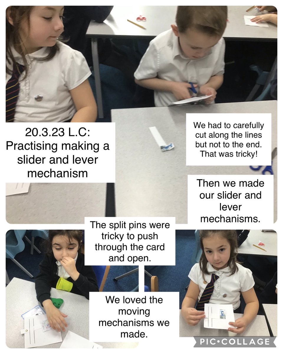MRPAyear1A's tweet image. We used great patience and resilience when practising a slider and lever mechanisms. ⁦@MRPA_DesignTech⁩
