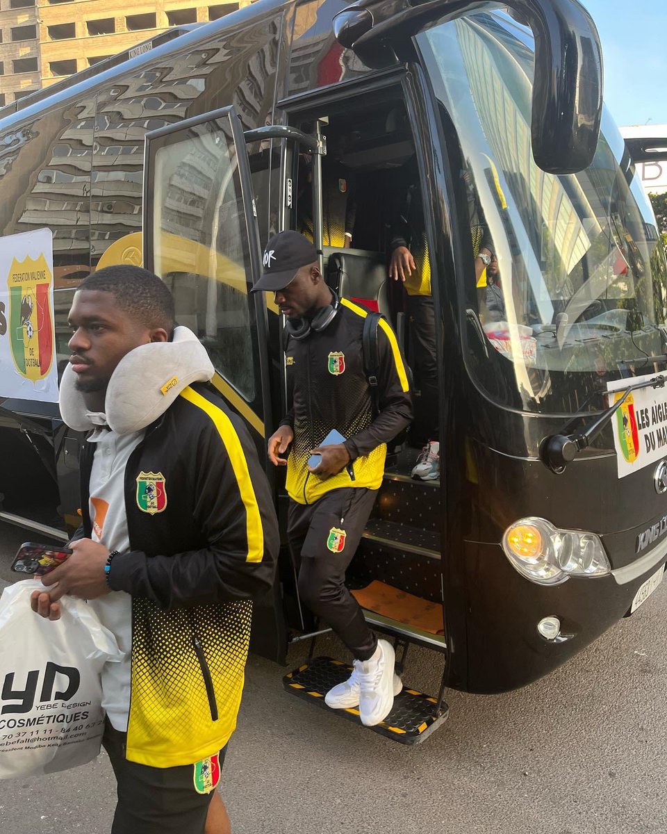AiglesduMali's tweet photo. Élimin @CAN2023CIV: #LesAiglesduMali sont bien arrivés à Casablanca (#Maroc) comptant pour la 4ème journée éliminatoire de la #CAN2023 contre les Scorpions de @TheGambiaFF.
#UnMaliQuiGagneEnsemble
#GAMMLI #Mali https://t.co/MpkFMeOVQ7