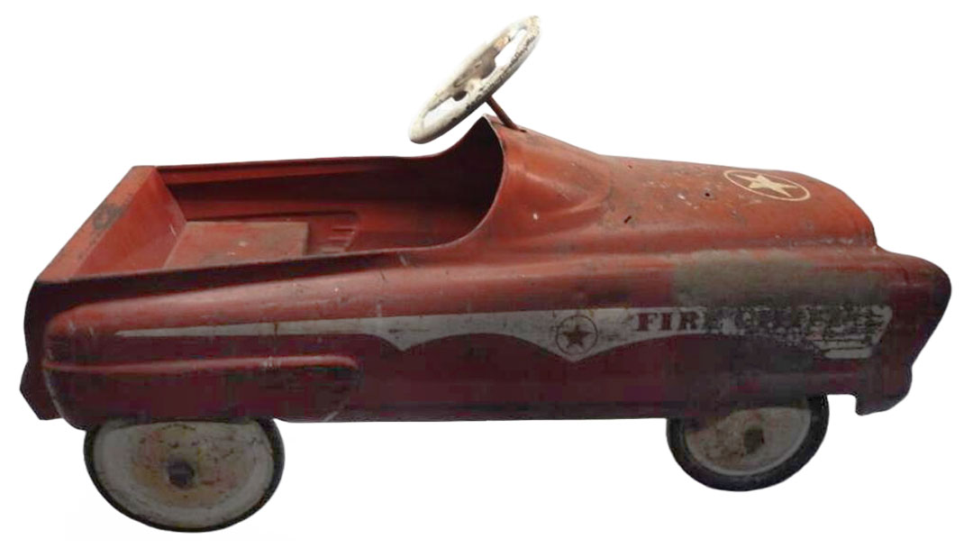 Bid now on this fun Fire Chief Pedal Car. proxibid.com/Fire-Chief-Ped…
 
#automobilia #automobiliaresource #checktheoil #checktheoilauctions #pedalcars #firechief #firechiefpedalcar #collectingpedalcars #pedalcarcollecting#vintagepedalcars