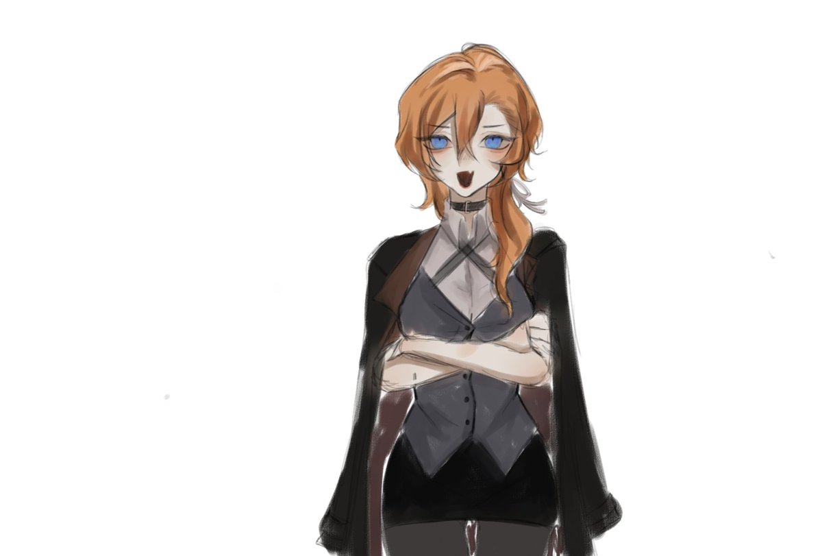 serene098's tweet photo. เย้ยแมวส้มหลุดด #Chuuya https://t.co/a7jIu1HIk0