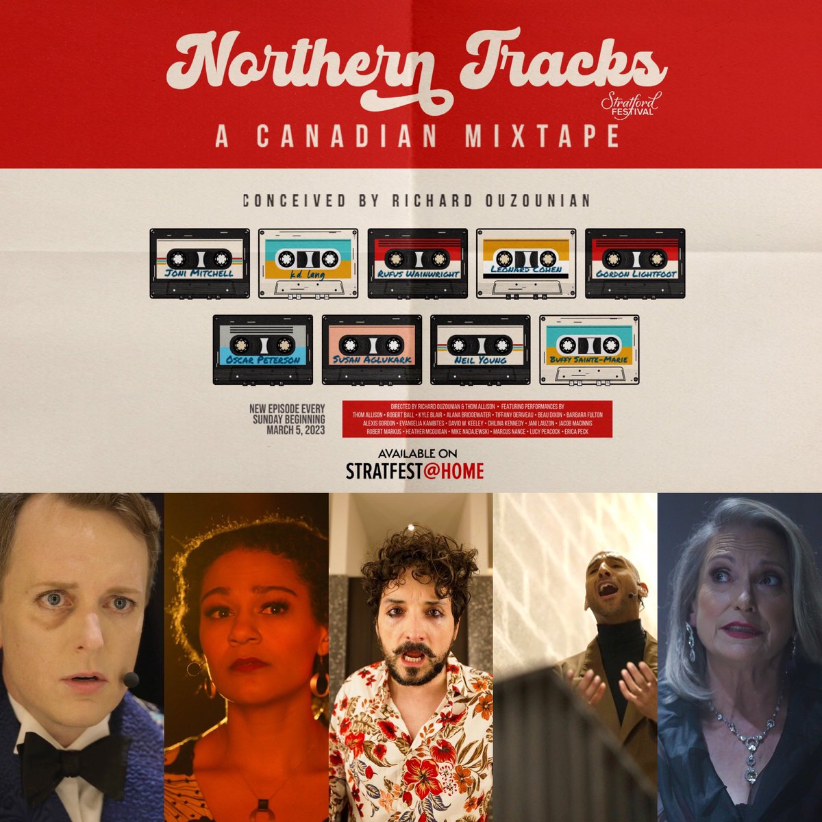Rufus Wainwright episode of  #NorthernTracks launches today 
 <a href="/stratfest/">Stratford Festival</a> 
Singers: Kyle Blair, Alexis   Gordon, <a href="/mikenadajewski/">Mike Nadajewski</a> <a href="/RobertBallMusic/">Robert Ball</a> &amp; Lucy Peacock. With arrangements by Wayne Gwillim <a href="/EricCharbon/">Éric Charbonneau</a> &amp; Ryan DeSouza. Filmed by Suede Productions stratfordfestival.ca/AtHome