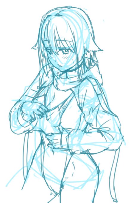 暑くて水着が蒸れてきたから涼んでたら横乳が見えてしまったナナちゃんのWork in Progressです 