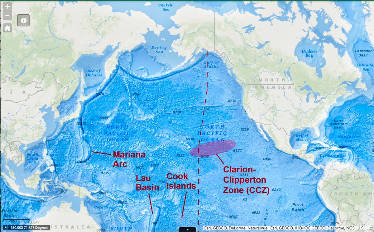 TomaszGeoPaleo's tweet photo. 1/2 Ciekawe badanie, porównujące wydobycie #kobaltu i #niklu z #dna morskiego w projekcie NORI-D w Clarion #Clipperton Zone między 🇺🇸Hawajami a 🇲🇽Meksykiem, do tego na lądzie, pod kątem wpływu na #środowisko.
W badaniu porównano np: zakwaszenie, eutrofizacje, zużycie wody.... https://t.co/jB1KIE7U6d
