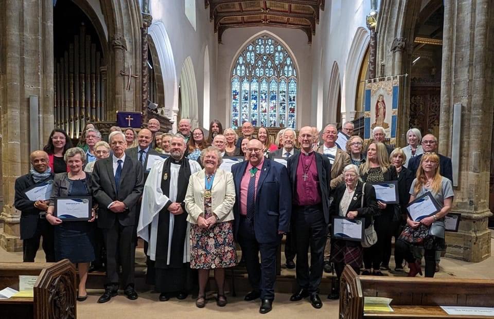 #Congratulations to all the volunteers who received Certificates of Thanks during this afternoon's Civic Service at <a href="/TauntonMinster/">TauntonMinster</a>. 👏 #proudChair