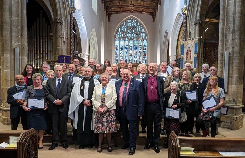 #Congratulations to all the volunteers who received Certificates of Thanks during this afternoon's Civic Service at @TauntonMinster. 👏 #proudChair