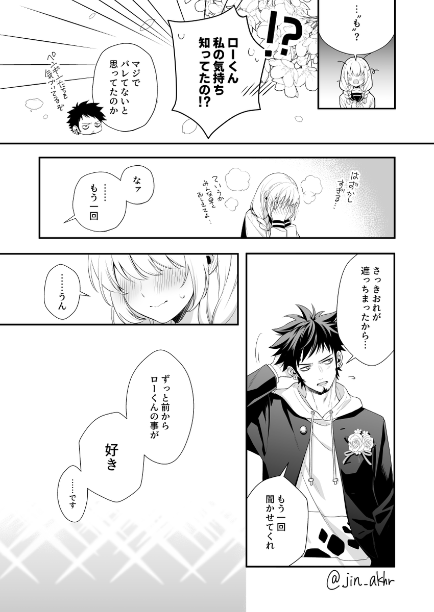 ⚠️夢/🐯学パロ
卒業式に第2ボタンくれる🐯くんの漫画ver. 