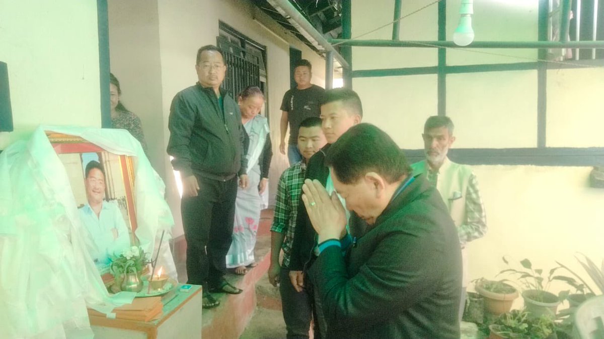 PawanKChamling's tweet photo. Today I visited Tikjek to pay respects to Late PL Subba, founder and former MLA, SDF, who left us on 20th March 2023. I met with his family and extended my condolences on behalf of the SDF party. I also visited the home of Late Sukraj Subba to pay respects to the deceased. https://t.co/7eqIiuTCtI
