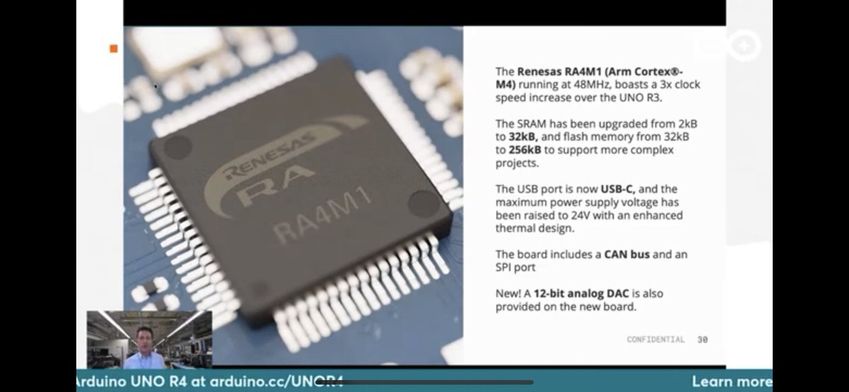 pnwilliamson's tweet image. Congratulations to @arduino team on the launch of the new UNO featuring @RenesasGlobal @Arm Cortex-m4 #ArduinoDay2023 @mbanzi @fviolante