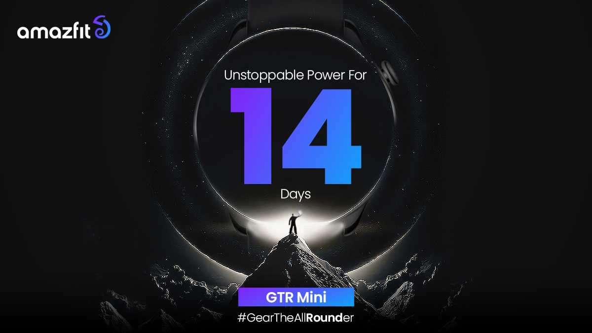 AmazfitIN's tweet photo. Don't let a dead battery hold you back! 🔋
#GTRMini delivers unstoppable power for 14 days, so you can stay connected and productive no matter where life takes you. 💪
#Amazfit #Smartwatch #Technology #Fitness #Health #Wellness #Fashion #GearTheAllRounder https://t.co/mGcP1EjiTI