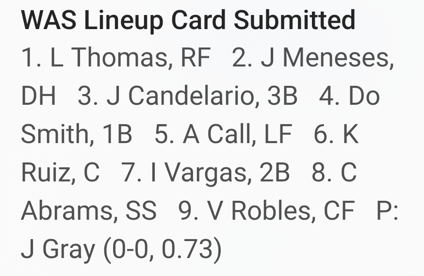 TalkNats's tweet photo. The #Nats lineup against a lefty: https://t.co/aytLrBFz7M