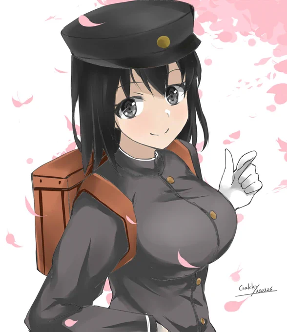 #艦これ版真剣お絵描き60分一本勝負_20230326#艦これ版深夜の真剣お絵描き60分一本勝負春爛漫ですなあ、一杯どうでありますか? 