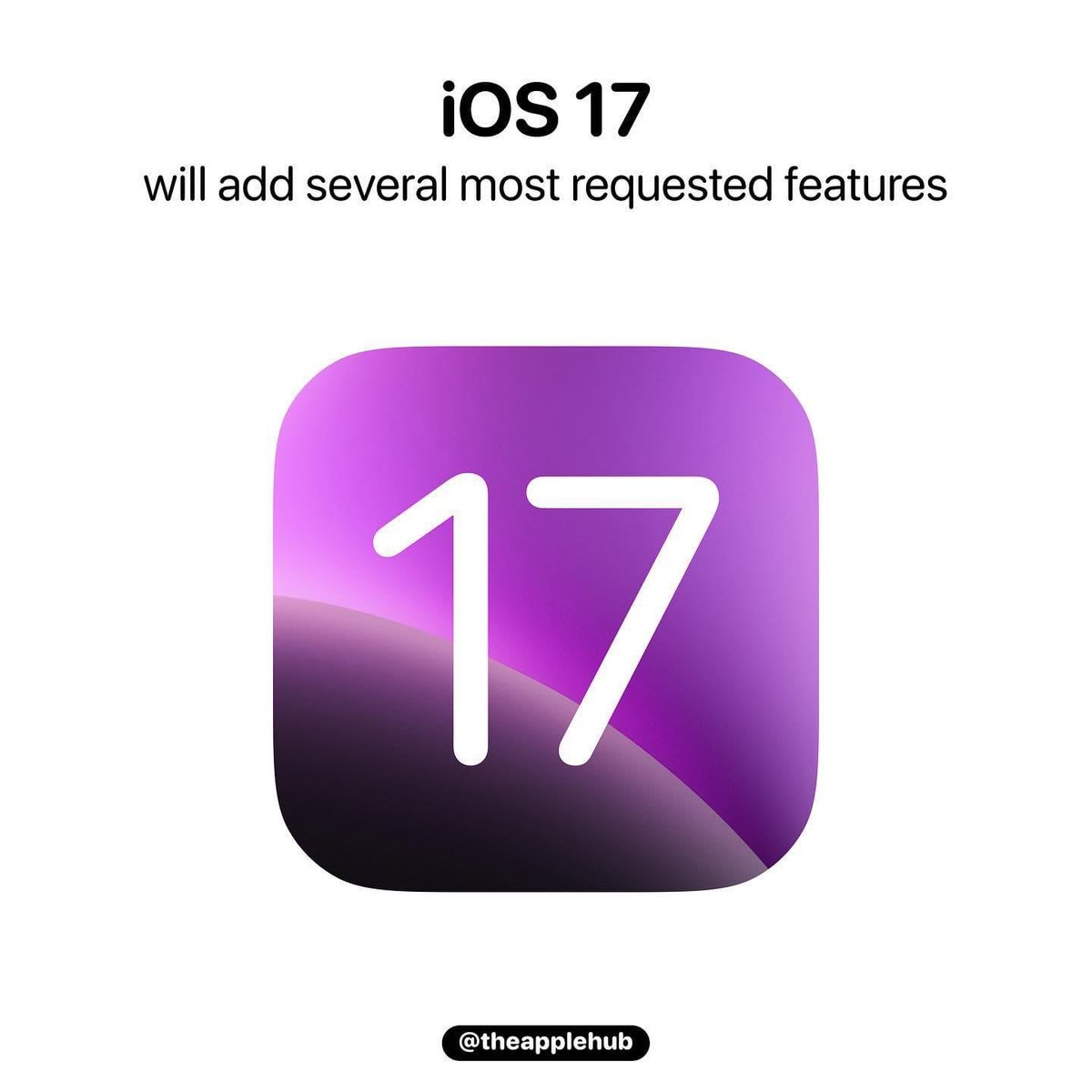 PengPhones's tweet photo. iOS 17 will be a more significant update than expected, featuring several “most requested features” 👀
Source: @Pengpappi_xo
#Apple #iOS #iOS17 #Tech #pengphones https://t.co/bG61ccGkNM