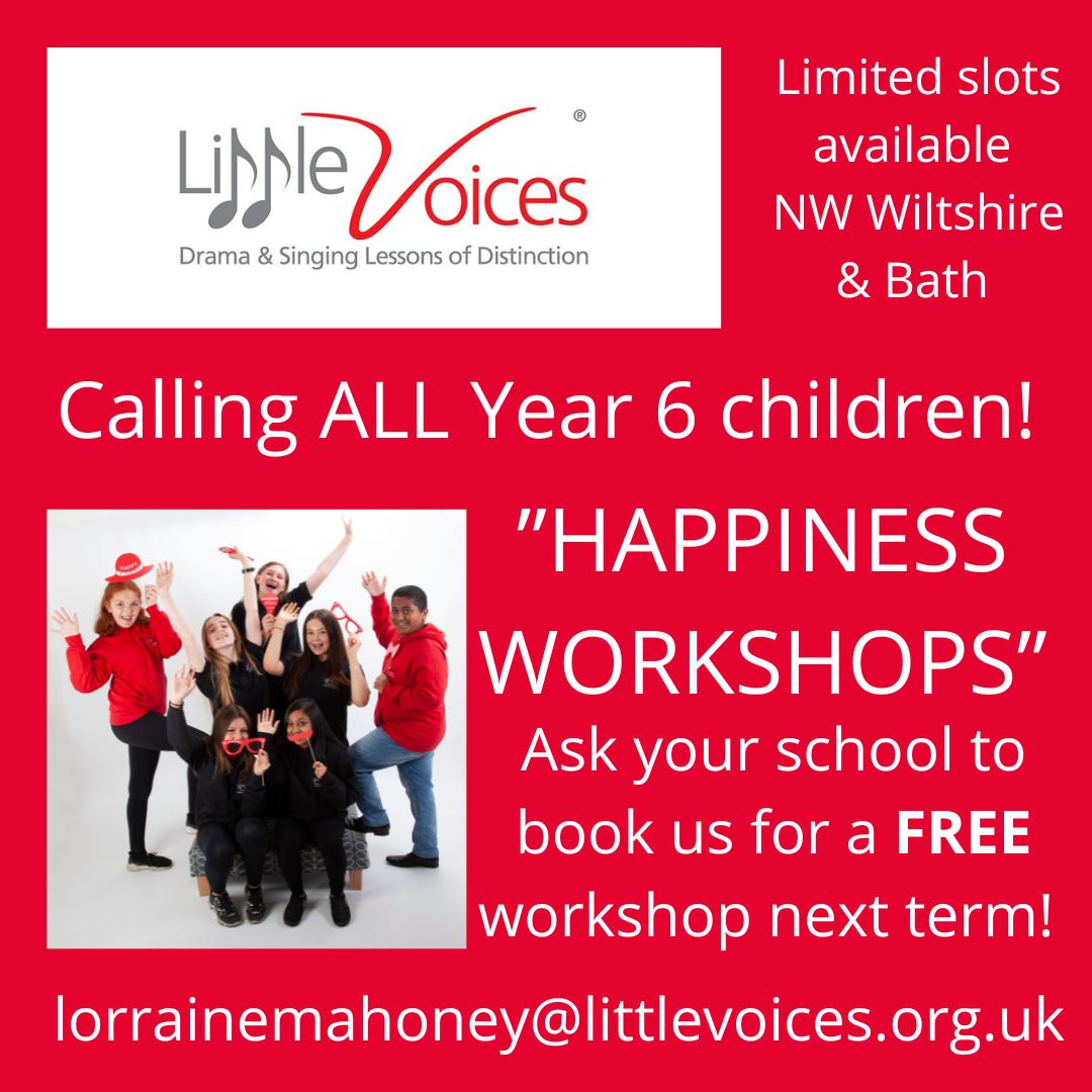 LVBath's tweet photo. Calling all primary schools in NW Wiltshire & Bath!!
FRRRRREEEEEE Workshop next term for your Yr6 pupils! Get in touch to book in!
lorrainemahoney@littlevoices.org.uk
https://t.co/yXdmAmKWgZ
#wiltshireschools #bathschools #teachers #workshop https://t.co/a6dO1chhCe