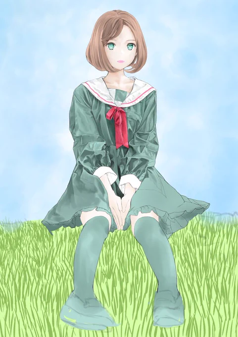 133日目です。今日も描き込みしました。 #イラスト練習中 #模写 