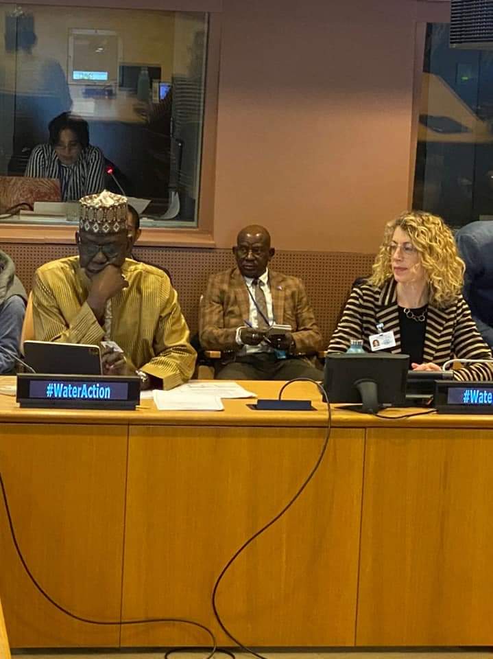 MINISTRE_MHA's tweet photo. #Conférence des Nations Unies sur l'eau 
#Side Event 24 Mars 2023 
Thème «L'eau et l’adaptation au changement climatique dans un contexte transfrontalier». 
 Dans la matinée de ce 24 Mars 2023, j’ai co-animé avec mon collègue Serigne Baye Thiam, le Ministre sénégalais de l’Eau. https://t.co/UH2CcsHYNW