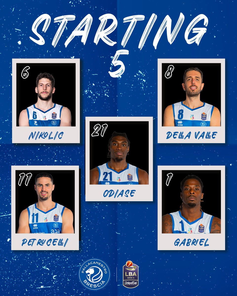 GermaniBrescia's tweet photo. Il big match sta per iniziare ππ₯
Questo Γ¨ il primo quintetto a scendere in campo 5οΈβ£
#DreamBig | #BREMIL | #Brescia | #TuttoUnAltroSport https://t.co/MPTeVKms4o