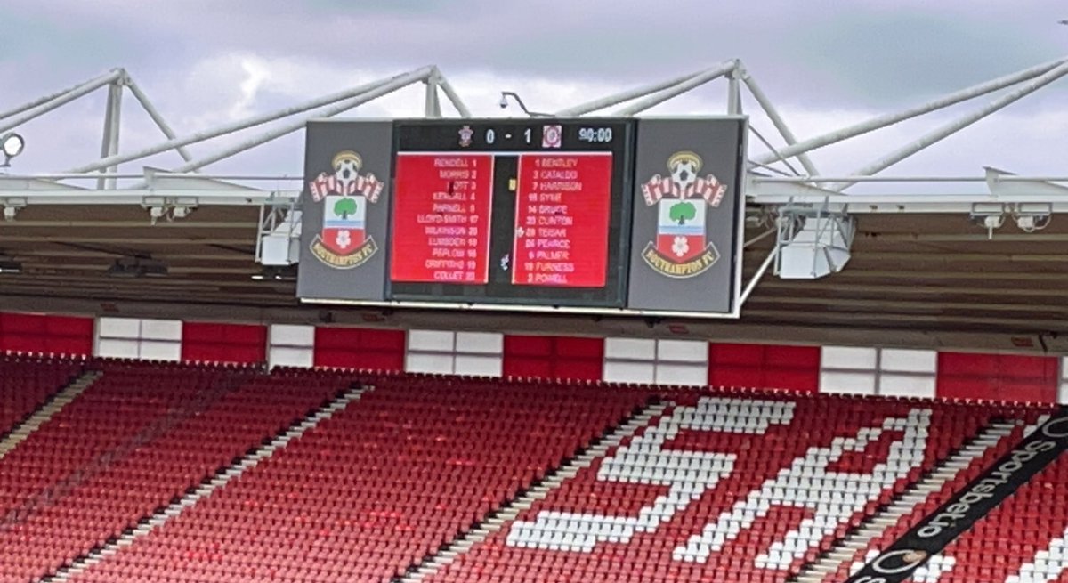 And that is it, full time here in Southampton and Bristol take all 3 points home.