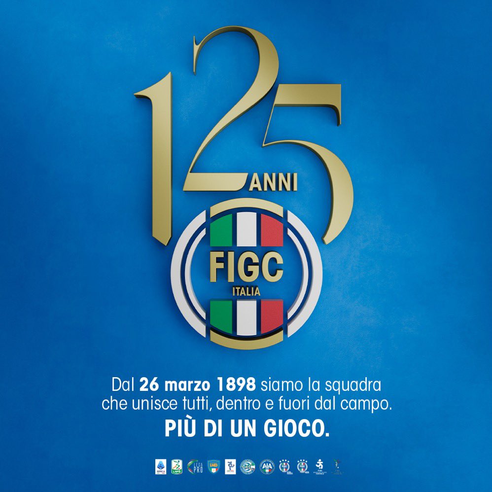 🇮🇹 Buon 125° compleanno al calcio italiano! La @figc celebra la sua ricca storia e l'impatto sulla cultura sportiva del nostro Paese. Oltre 1M di atleti, 30k+ arbitri e tecnici, 1.7k istituti coinvolti in progetti giovanili! ⚽📚 #125anniFIGC #PassioneCalcio #Inclusione #Sport
