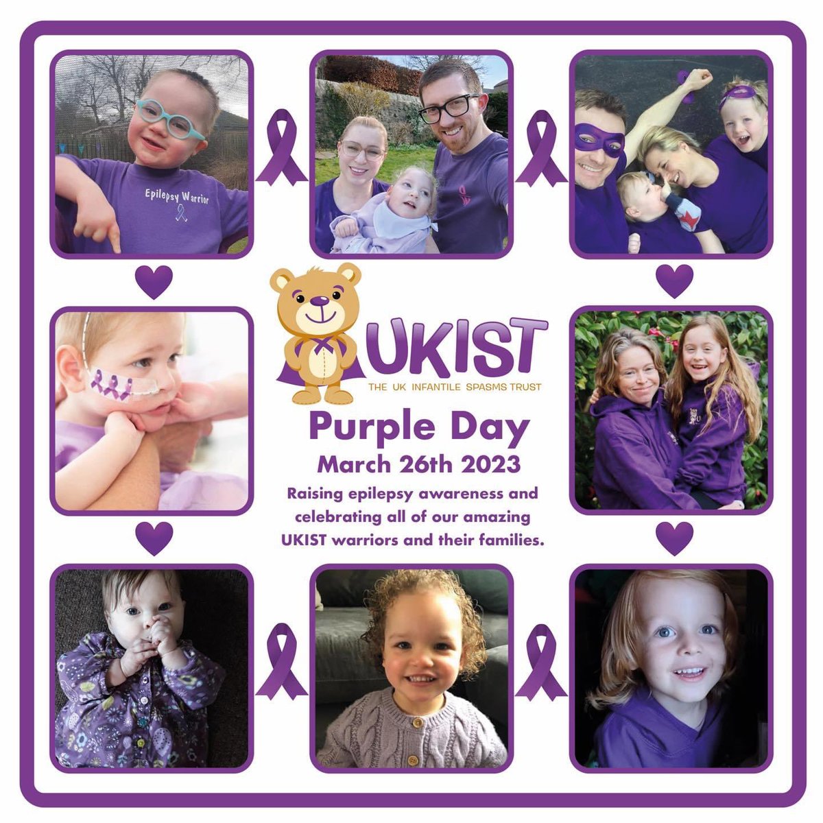 UK_IS_T's tweet photo. 💜💜 Purple Day 2023 💜💜

We hope you all have an amazing day and spread lots of much needed awareness💜 

#PurpleDay2023 #Epilepsy #EpilepsyAwareness #UKIST https://t.co/sXVa2ndwVM