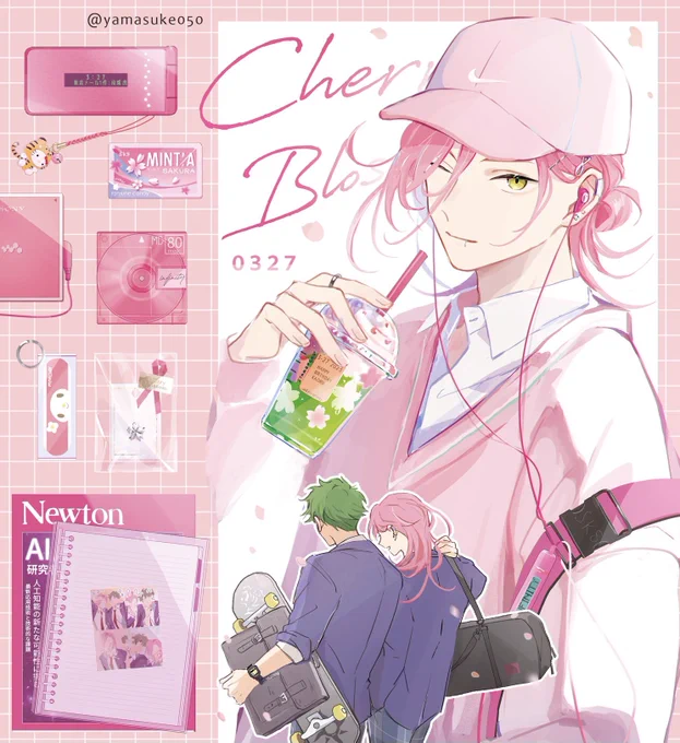 おめでとう🛹 🌸  #sk_8
#桜屋敷薫誕生祭2023 