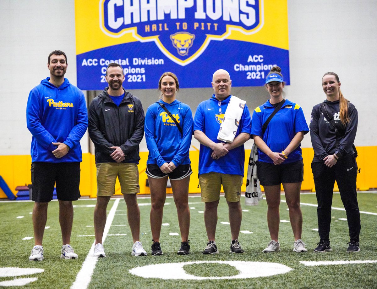 Pitt_FB's tweet photo. National Athletic Training Month 💙

So thankful for this amazing team that works to keep our student-athletes and staff healthy and safe daily! 👏

#H2P » #WeNotMe https://t.co/Hlws5XXYUC