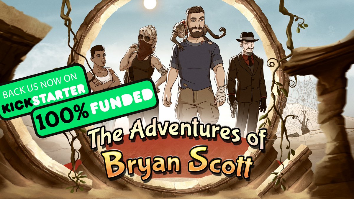 ✨The Adventures of Bryan Scott is 100% funded - WOW!!! 🥳🥳 A huge thank you to all our backers for making this possible! ❤️

🎮play the demo: bit.ly/3SYBG1t
💯stretch goals: bit.ly/3Ypjosj 

#pointandclick #adventuregames #indiedev #gamedev #Kickstarter