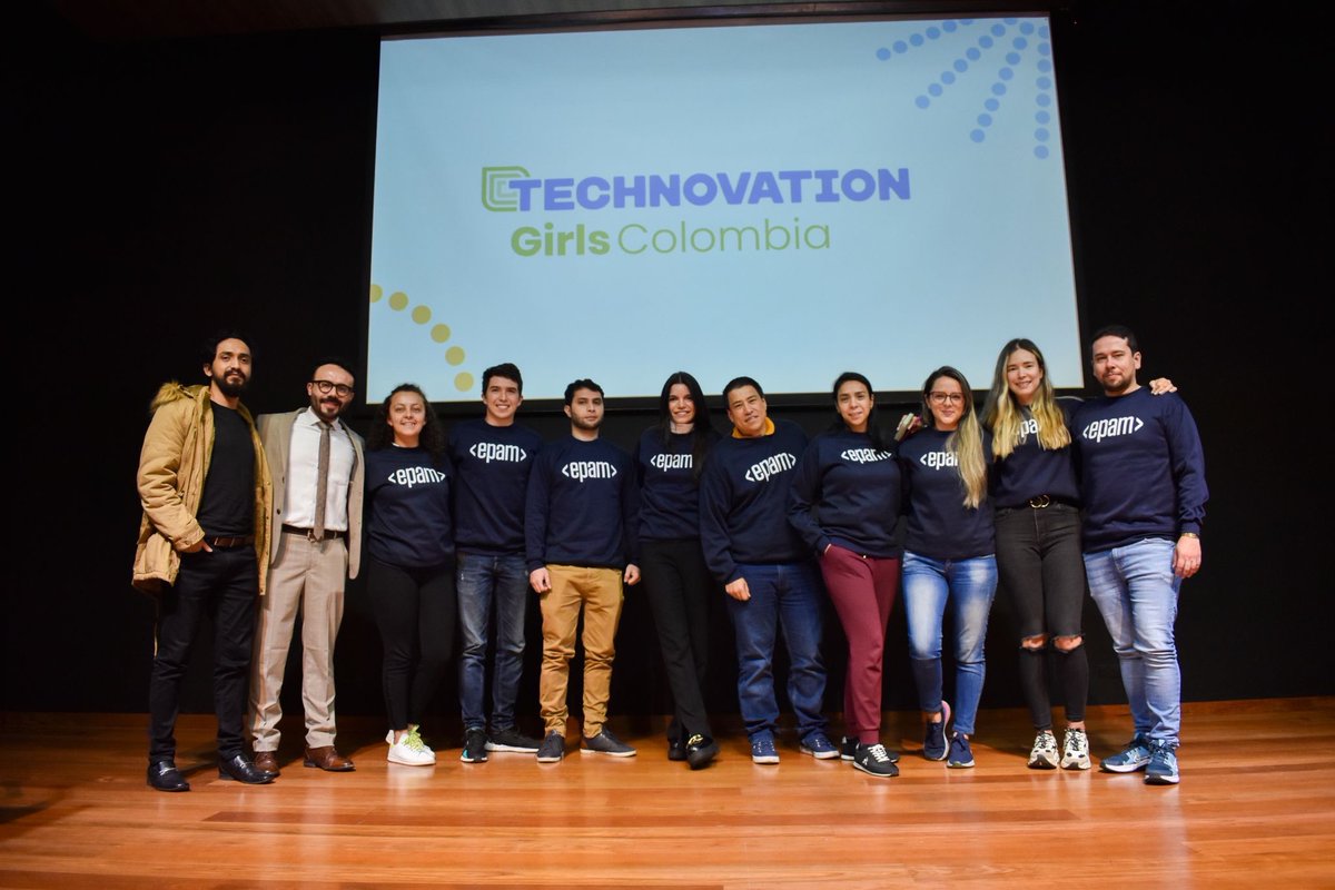 EPAMSystems's tweet photo. Recently our #EPAMColombia team worked together with @technovation to become mentors for their #WomenInTech event in #Bogota. Our colleagues shared their knowledge and experience to inspire young girls from all over #Colombia to become interested in #STEM. https://t.co/ogebNQ9s06