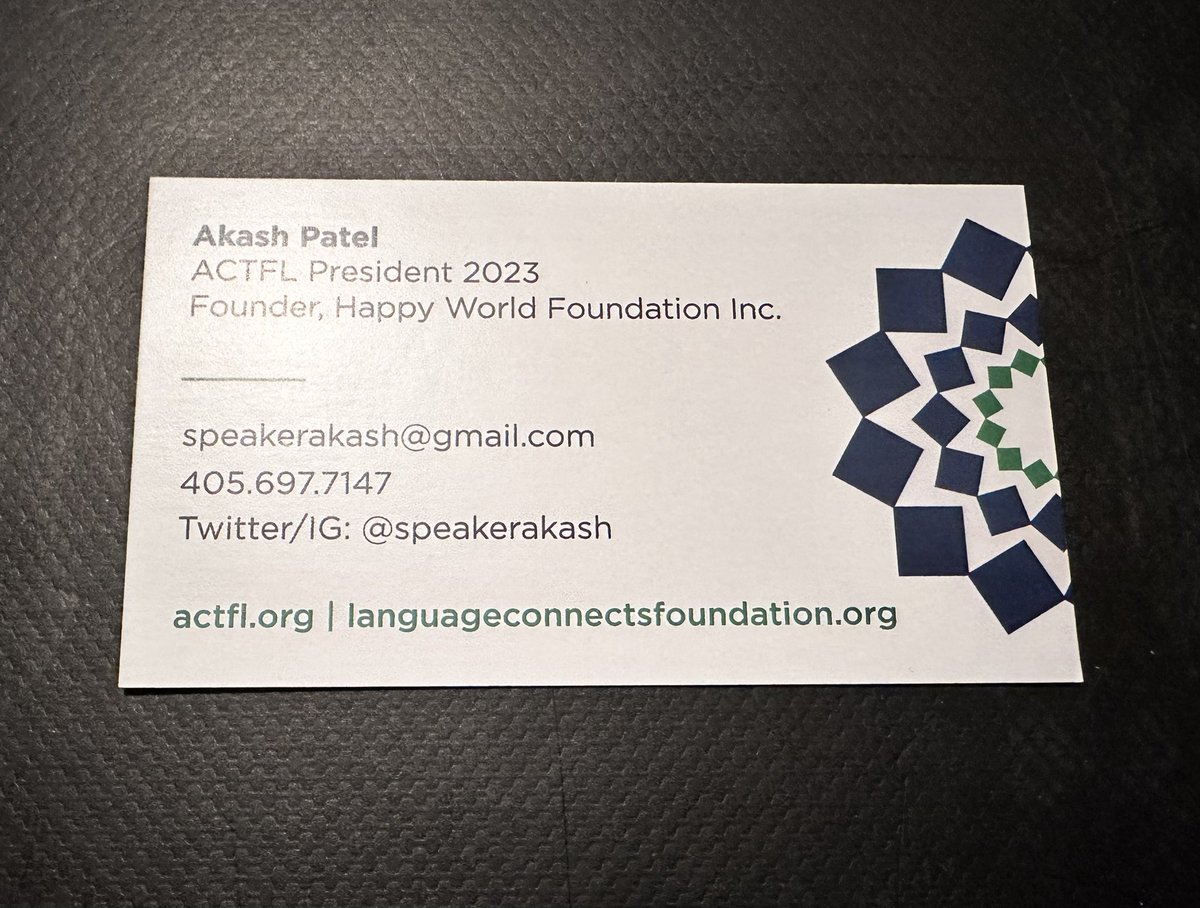 Dear #swcolt23 #pncfl23 #nectfl23 #csctfl23 #scolt23 teachers, it has been a joy visiting with you all over the last few weeks. I look forward to welcoming you to #actfl23 in Chicago. Please reach out if there is anything @actfl or I can do for you in the meantime #langchat