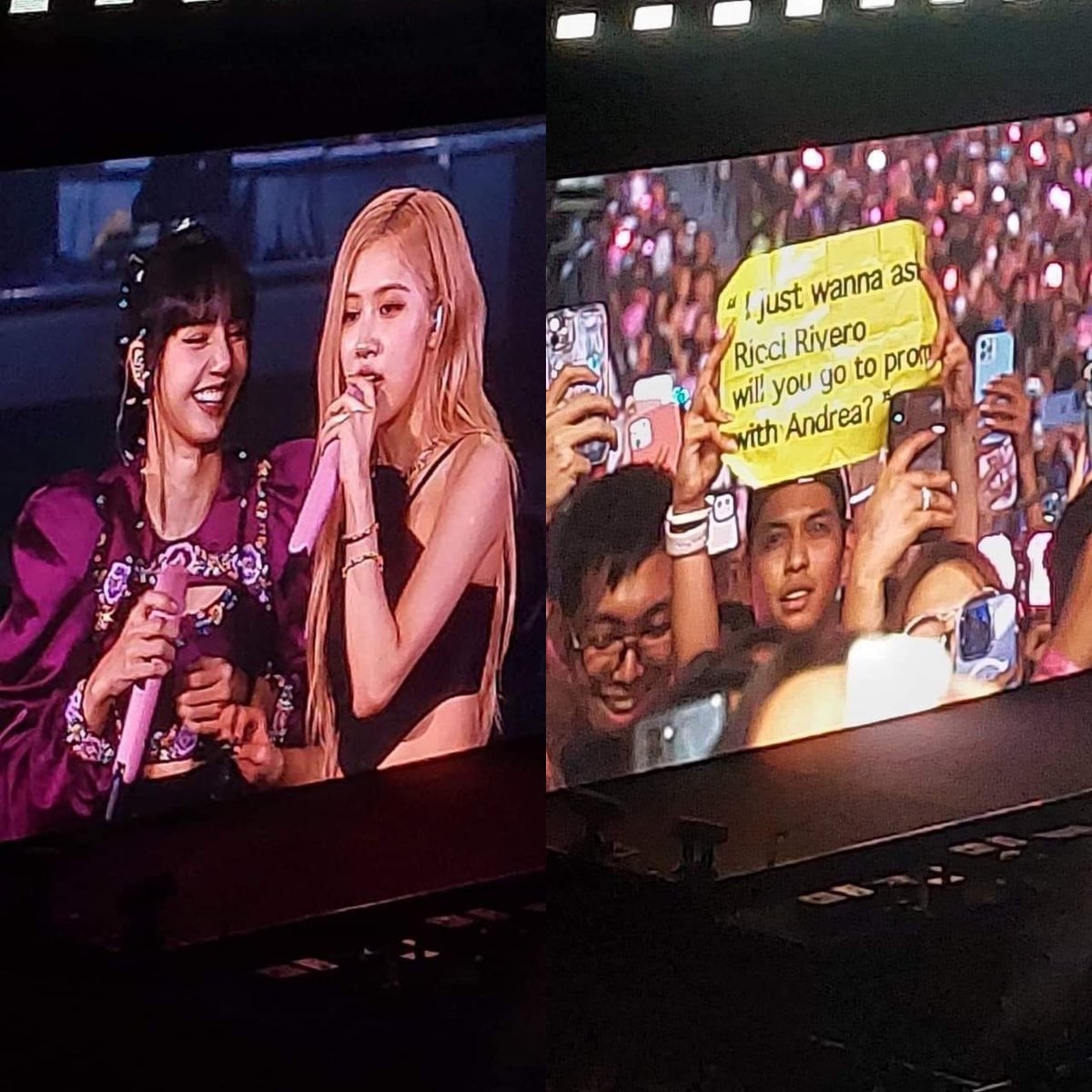 kowalerts's tweet photo. OMG!! Ricci Rivero napansin ng BlackPink sa Day 2 Concert nila ngayong gabi 🤩🤩🤩

RICCI RIVERO BOYFRIEND OF ANDREA BRILLANTES GOT NOTICED FROM BLACKPINK!! 😱 #BLACKPINKMANILA_BULACAND2 #BLACKPINK #BLACKPINK_WORLDTOUR 

via Kendall Writes | Facebook Page

Sana All na lang talaga tayo!! Kahit ganito: https://t.co/i0b5xSqttA