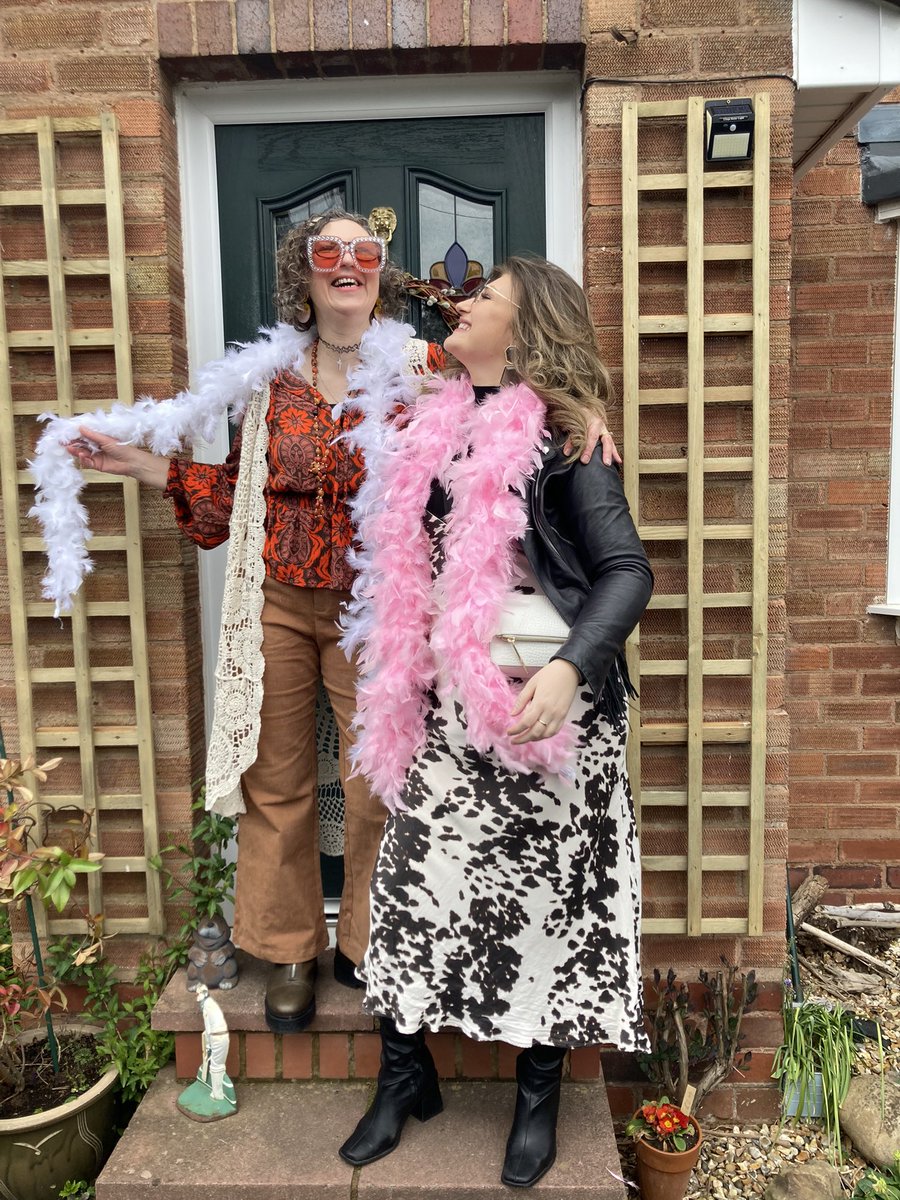 Eldest &amp; I off to Elton John concert 🎵. We bought tickets in 2018 for my 50th - many postponements later, 5 years in the waiting #EltonFarewellTour