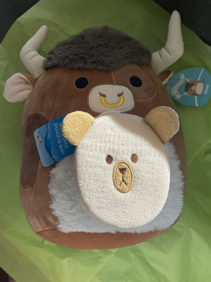 TraderJayna's tweet photo. Who knew about the @squishmallows Bull? We did! A #TraderKenzie and @TraderJayna approved Easter gift for #TraderCharlie. After all, Tis the season to remember Jewish men who changed our lives: one a carpenter, the other a trader. We love Bulls, Bears, and Bunnies! @Tony_BATtista https://t.co/5vJSXcOzh1