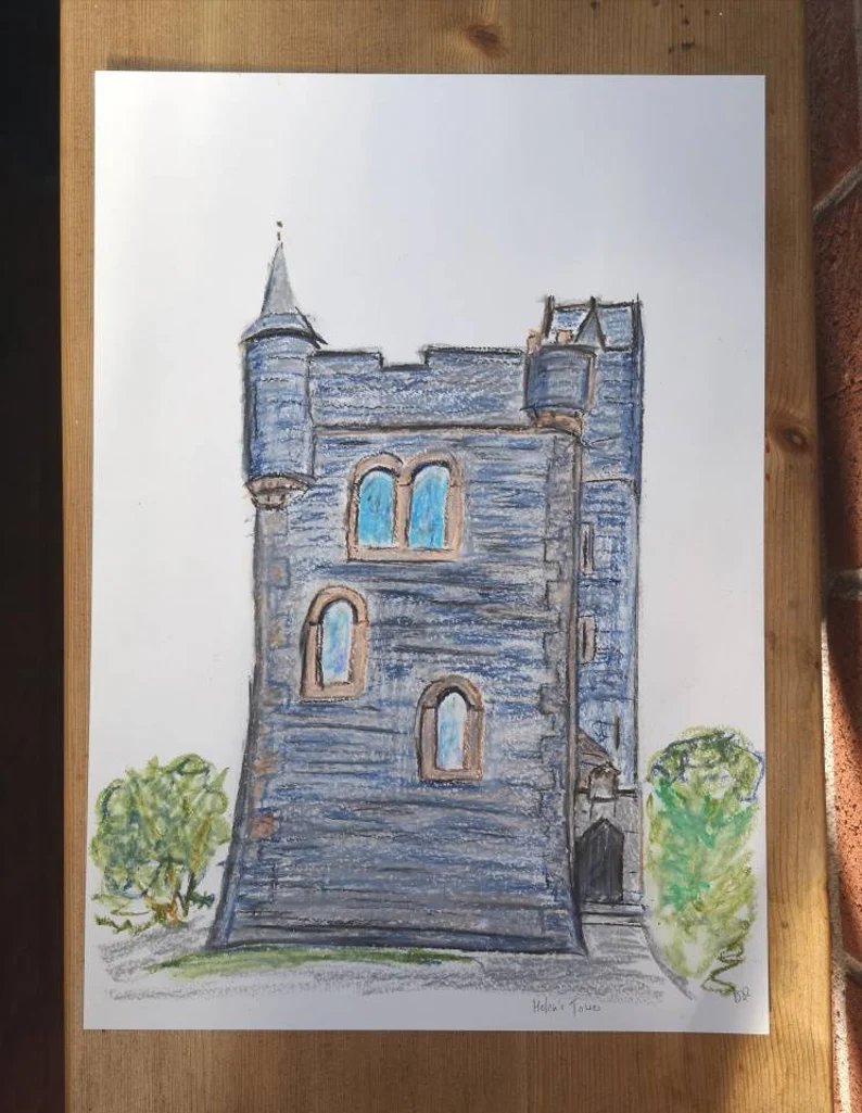 DebRobArt's tweet photo. Got the oil pastels out. Love Sunday drawing. #NorthernIreland #helenstower #oilpastel #pastels https://t.co/7cgCIuechQ https://t.co/CGewrRy8Vc