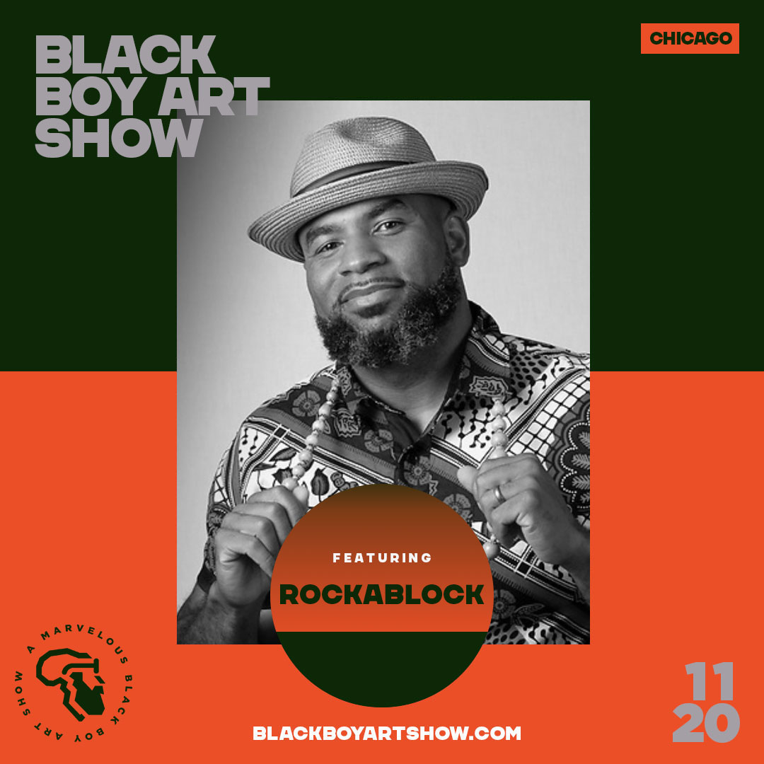 Don't miss out! The Marvelous Black Boy Art Show is back in Chicago. Come out and see <a href="/rockablockbrand/">ROCKaBLOCK</a> along with many other talented black creatives Sunday May 21! @blackboyartshow #BlackBoyJoy #Creativity #Artshow #Chicago #BlackBoyArtShowChicago